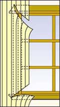 Cut at 45&deg; Angles.